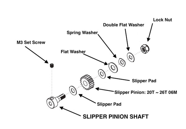 SLIPPER PINION GEAR 24T (06M)