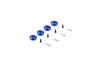 12MM ALUM WHEEL HEX SET (5MM THICK) (BLUE)