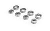 M40 S 4x10x3 & 8x12x3.5mm Ball Bearings/Races (x8)