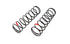 CR 4XS Shock Spring Rear (Red) 3.13lbs