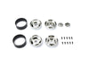 SCA-1E 1.9 Chrome Plastic Beadlock Wheels (x2)