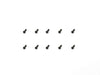 MSA-1E Button Head Screw Set M2x6mm (x10)