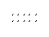 MSA-1E Flanged Head Screw Set M1.4x4mm (x10)