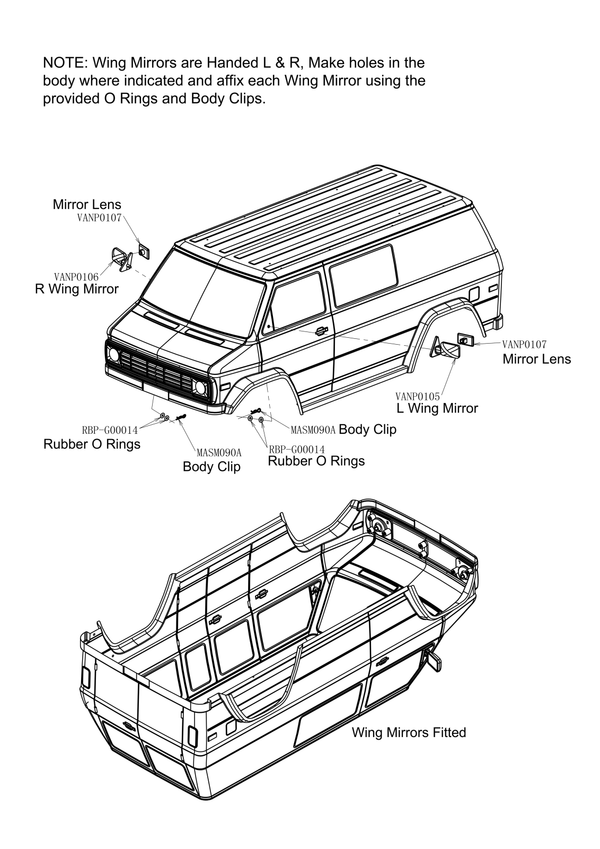 SCA-1E Prairie Wolf Clear Body Set (324mm WB)