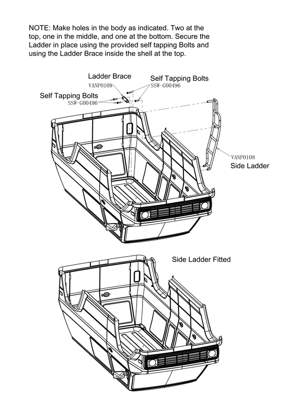 SCA-1E Prairie Wolf Clear Body Set (324mm WB)