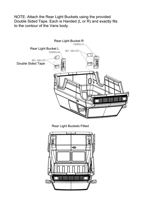 SCA-1E Prairie Wolf Clear Body Set (324mm WB)