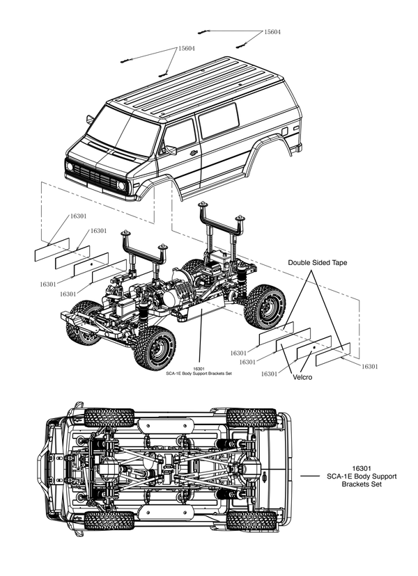 SCA-1E Prairie Wolf Clear Body Set (324mm WB)
