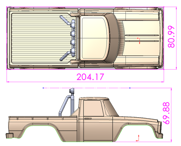 MSA-1MT COYOTE PUP PAINTED BODY SET