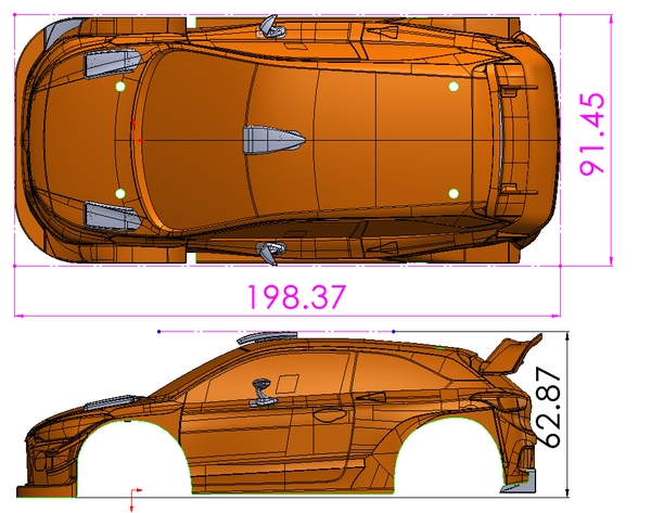 GT24 Hyundai i20 Pre-painted Body