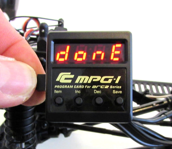 ARC-2 Brushed ESC (3s Compatible) & MPG-1 Program Box