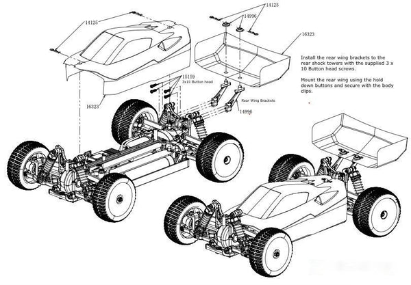M40 BUG-E 1/10th 4WD RTR Race Buggy