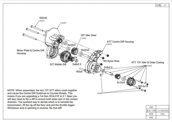 SCA-1E 2.1 ATT Transmission Conversion set
