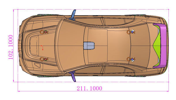 GT24 MITSUBISHI LANCER EVOLUTION IV WRC CLEAR BODY SET