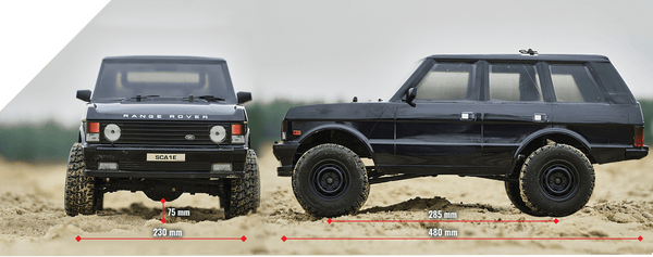 SCA-1E 1/10th 4WD 2.1 Spec Range Rover 1981 RTR In Oxford Blue