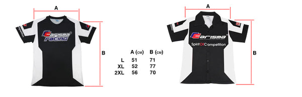 Carisma Racing T-Shirt Black & White