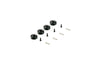 12MM ALUM WHEEL HEX SET (5MM THICK) (BLK)