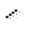 12MM ALUM WHEEL HEX SET (5MM THICK) (BLK)