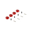 12MM ALUM WHEEL HEX SET (5MM THICK) (RED)