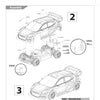 GT24 M-Sport Ford Puma Hybrid Rally1 2024 spec Painted body set