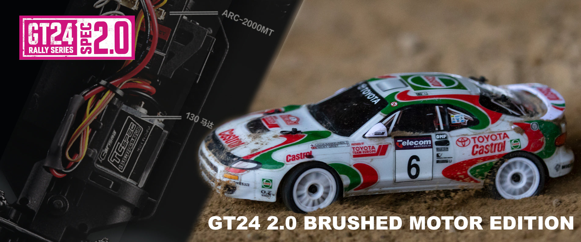 CARISMA GT24 Toyota Celica GT-4 ST185 WRC 4WD 1/24 Brushless Micro Rally Rtr 7314 CARISMA GT24 Toyota Celica GT-4 ST185 WRC 4WD 1/24 Brushless Micro Rally Rtr 7314