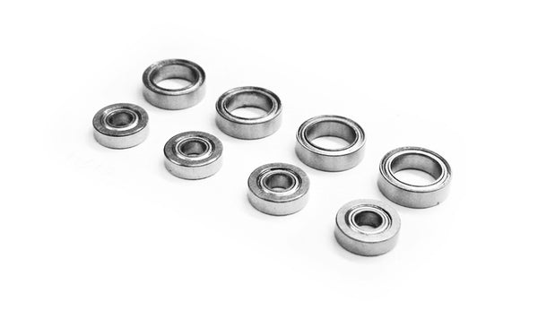 M40 S 4x10x3 & 8x12x3.5mm Ball Bearings/Races (x8)