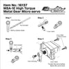 Carisma/CSA High Torque Metal Gear Micro Servo (For 1/24 Applications)