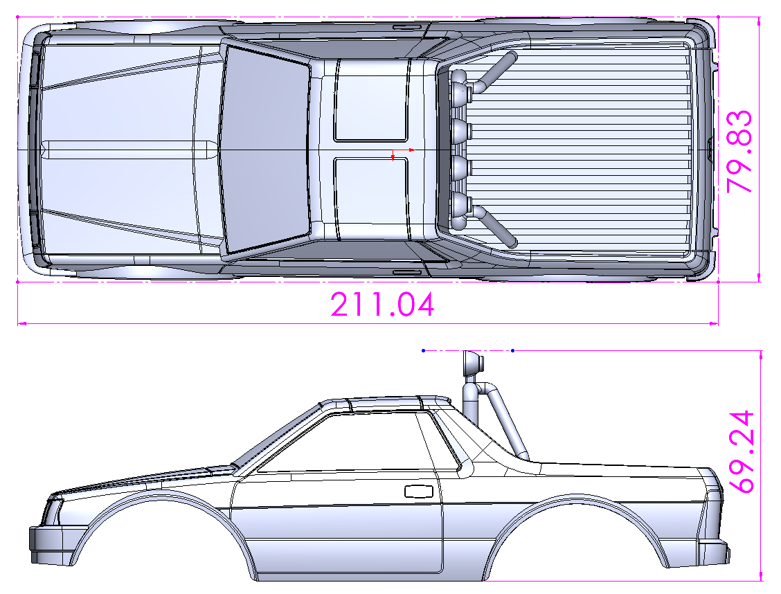 Subaru brat best sale rc body