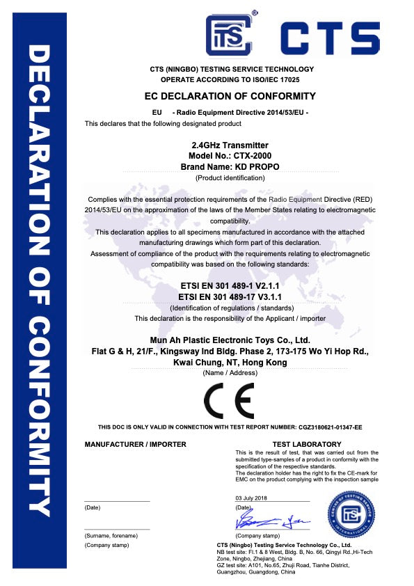 CE and FCC for GT24 Series