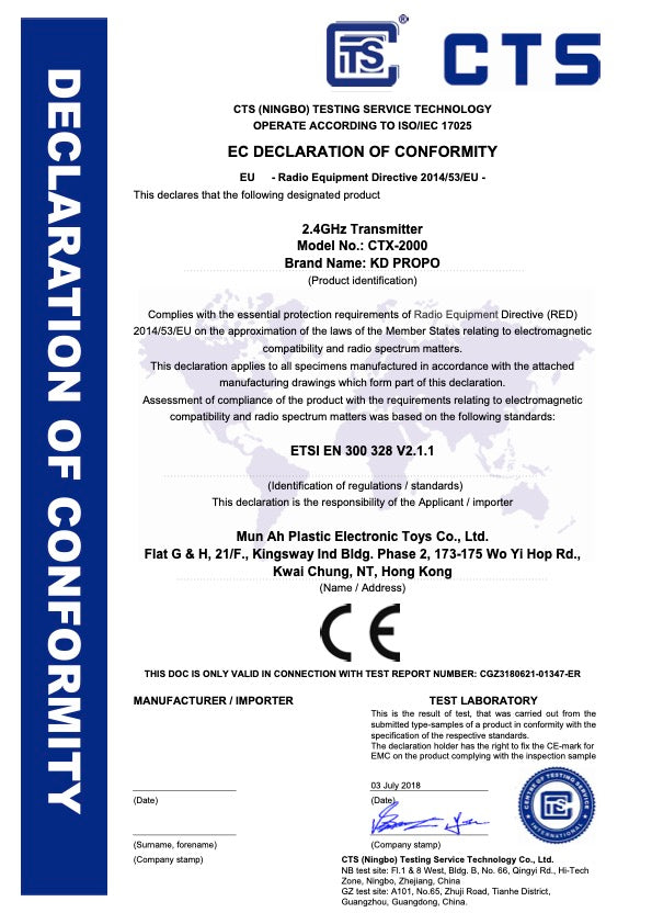 CE and FCC for GT24 Series