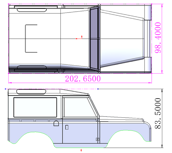 MSA-1E 2.0 S2A PAINTED BODY SET